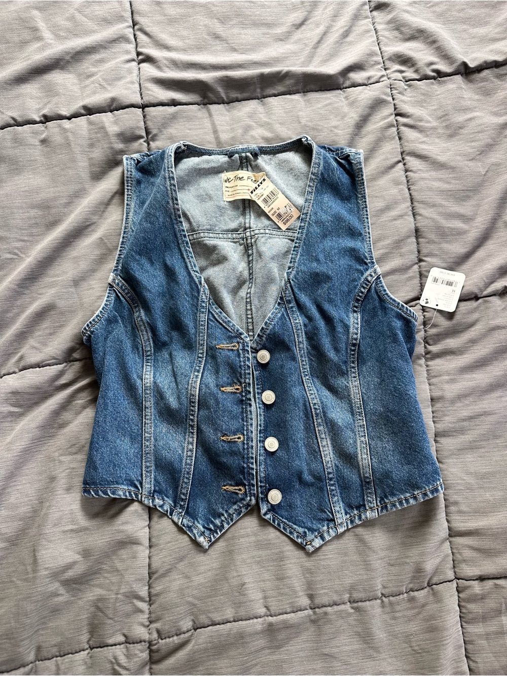 Free People Denim vest